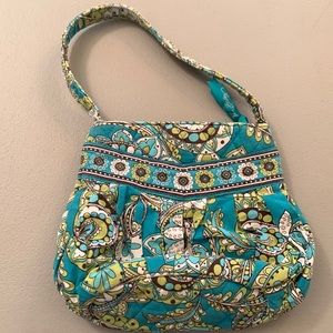 USED Vera Bradley Peacock Green purse
